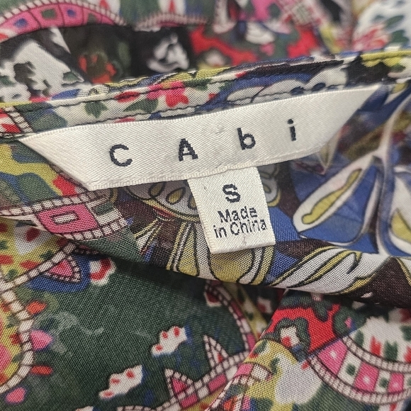 CAbi Multicolor Floral Tunic Top Size S - Picture 4 of 4